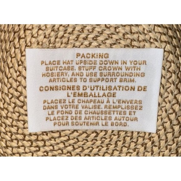 ERIC JAVITS Fedora Hat Classic Squishee Straw Packable Sun Hat UPF 50+ Preppy - Picture 7 of 9